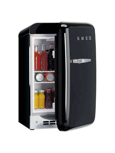 Not for fresh food and certainly not meat! Smeg FAB5RNE Retro Mini Bar Fridge, 40cm Wide, Black at ...