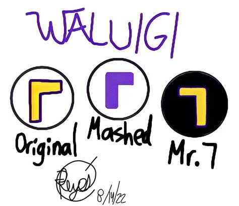 Waluigi Logos De Sus Variantes Dibujarte Amino