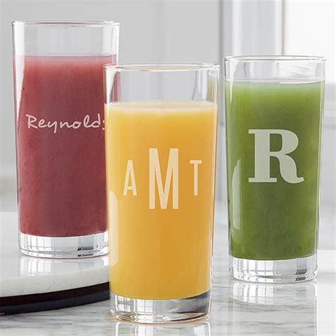 Personalized Drinking Glasses Classic Celebrations
