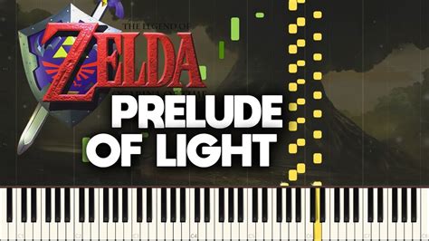 Zelda Ocarina Of Time Prelude Of Light Epic Piano Synthesia Youtube