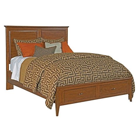 Acme louis philippe queen panel bed in cherry q from bernhardt bedroom furniture discontinued , image source: Cherry Park Panel Storage Bedroom Set Kincaid Furniture ...