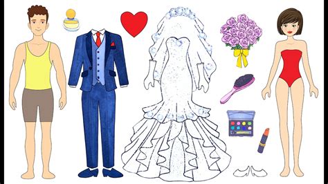 Diy Paper Dolls Try On Wedding Dresses Beautiful Wedding Dresses