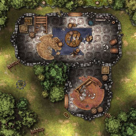 Ruins In The Forest Rpg Map By Ndvmaps On Deviantart