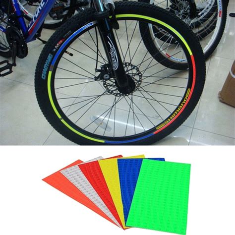 4pcs Fluorescent Mtb Bike Bicycle Cycling Motorcycle Wheel Tire Tyre