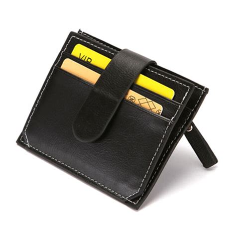 Find great deals on credit card wallets for men at kohl's today! CUIKCA Fashion Hasp Mini Men Card Holder Solid PU Leather Ultrathin Slim Card Wallet for ID ...