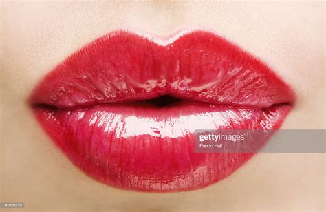 Woman Puckering Lips Closeup Photo Getty Images