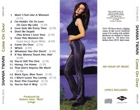Shania Twain Discography Come On Over Album