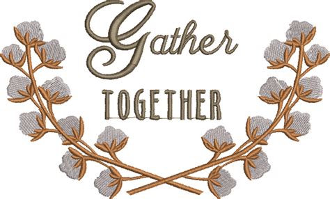 Gather Together Flour Sack Towel - To·A·T Embroidery