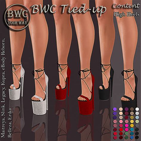 second life marketplace bwc tied up high heels