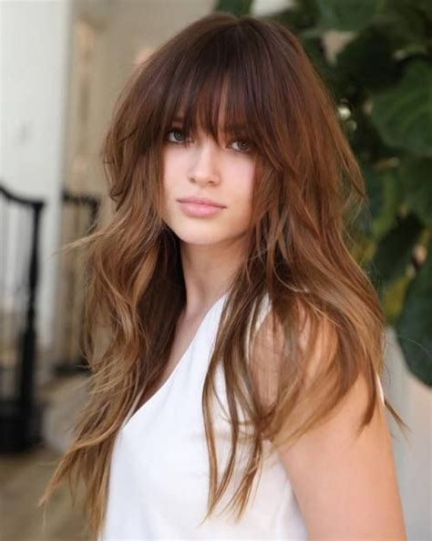 50 cute and effortless long layered haircuts with bangs artofit