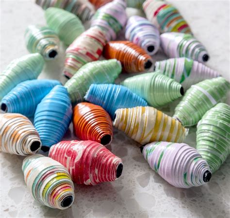 Paper Beads You Can Make In Minutes Make Paper Beads Paper Beads Diy