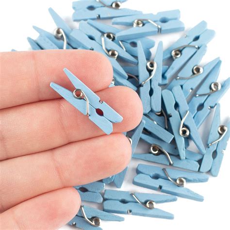 Mini Light Blue Wood Clothespins Clothespins Wood Crafts Craft