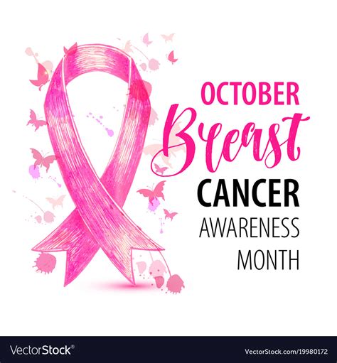 Breast Cancer Awareness Pink Ribbon World Breast Cancer Day Banner