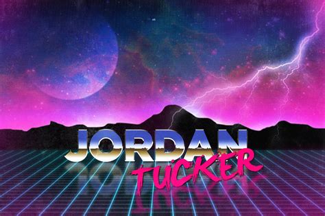 Jordan Tucker 80s Style Art Retro Waves Cute Black Guys