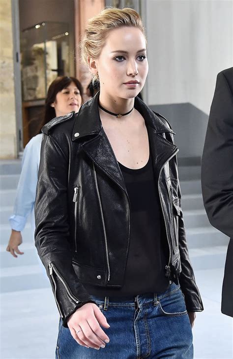 Jennifer Lawrence At Dior Show During Paris Fashion Week