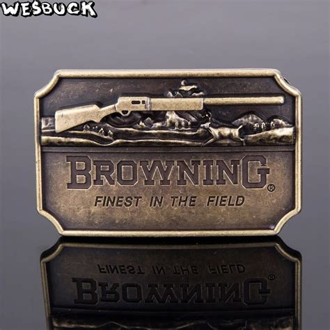 5pcs Moq Wesbuck Brand Gun Belt Buckles Metal For Man Women Browning