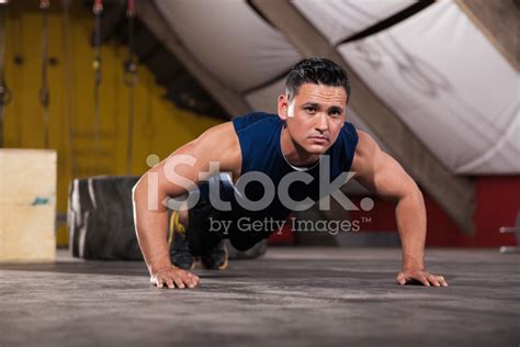 Strong Man Doing Push Ups Stock Photo Royalty Free Freeimages