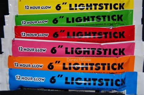 Directglow 6 Inch 15mm Premium Glow Sticks With Lanyards 12 Hour Glow