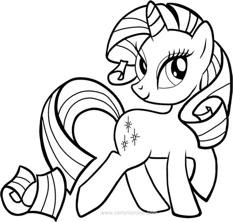 Desenho De Rarity Dos My Little Pony Para Colorir