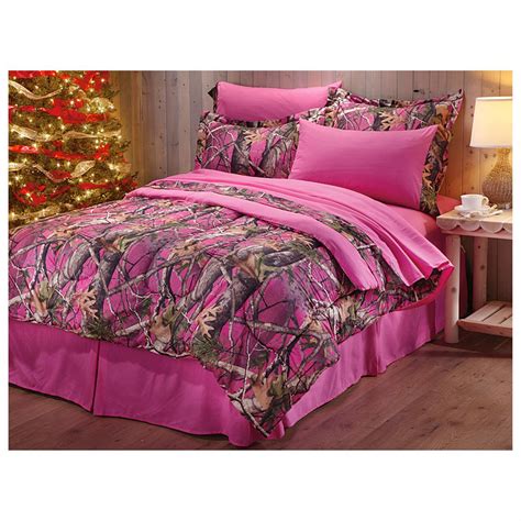 CASTLECREEK Next Vista Pink Camo 8 Piece Bed Set - 609062, Comforters