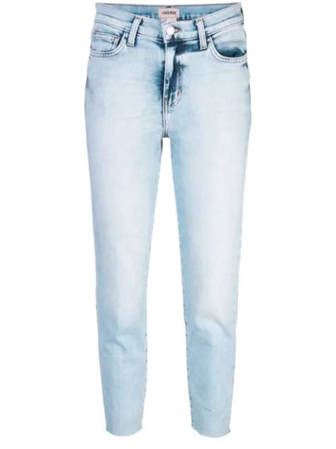 L Agence Lagence Gekürzte Skinny Jeans Blau In Blue Modesens