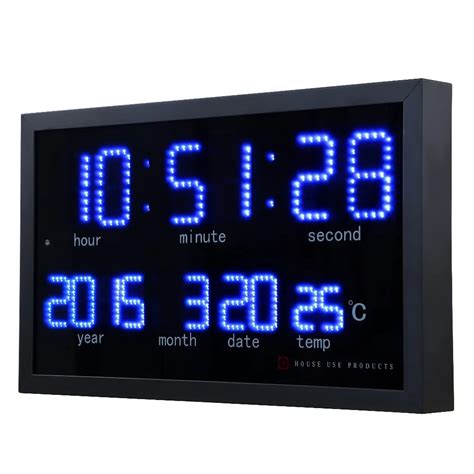 Dot Matrix Led Digital Large Wall Clock Living Room Modern Decoration