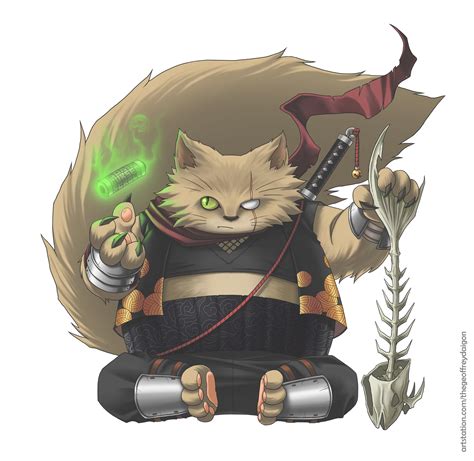 Artstation Cdc Ninja Cat Concept