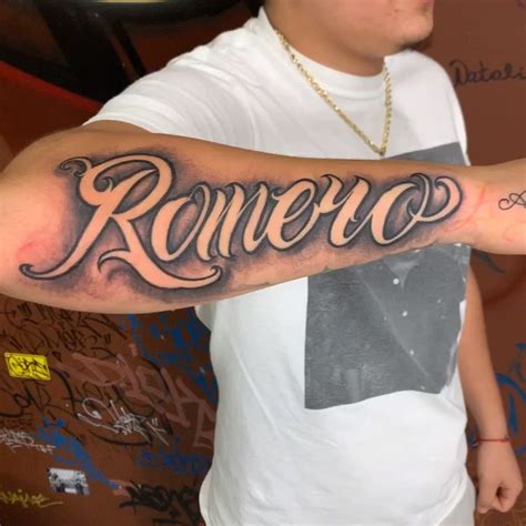 Forearm Tattoo Lettering