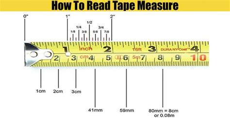 A Measuring Tape With The Words How To Read Tape Measure On It And