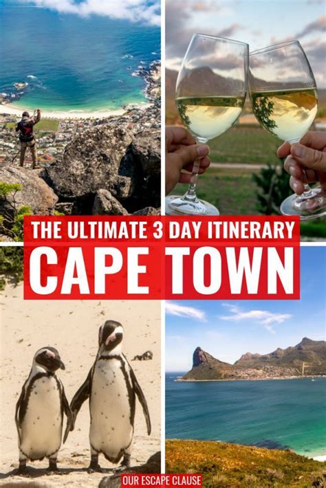 Day Cape Town Itinerary The Complete Guide Capetown Southafrica