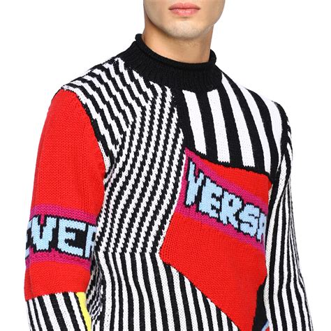 Versace Outlet Sweater Men Sweater Versace Men Multicolor Sweater