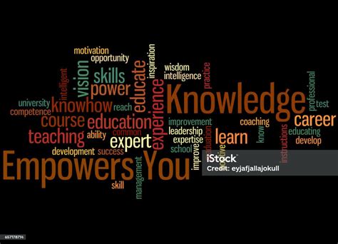 Knowledge Empowers You Word Cloud Concept 4 Stock Illustration