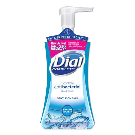 Dial Antibacterial Foaming Hand Wash Spring Water 75 Oz 8carton