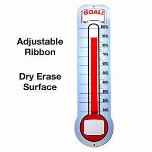 Buy Global Printed Products Fundraising Thermometer Chart Goal Tracker