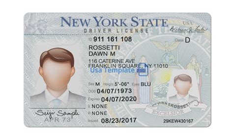 Ny Driver License Template