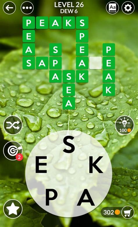 In here you will be able to access wordscapes level 26 answers. Wordscapes Level 26 (Dew 6 Forest) Answers and Solutions ...