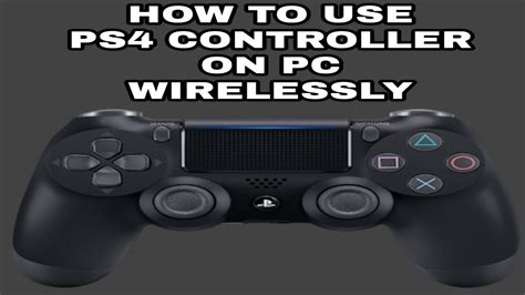 How To Use Ps4 Dualshock 4 Controller On A Pc Wirelessly Youtube