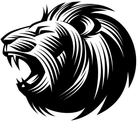 Roaring Lion Silhouette Clipart Elegant Images Lion Tattoo Design