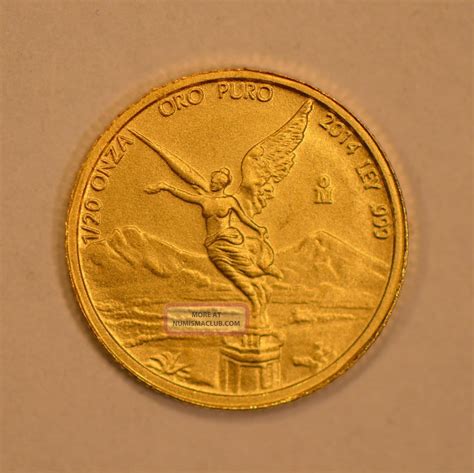 Not only is gold coinage money, but it is often referred to as real money. 2014 Mexico 1/20 Onza Gold Libertad Coin