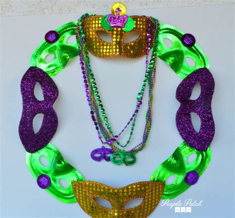 All of the videos are uploaded in hd. Mardi Gras Mask Wreath - Purple Patch DIY