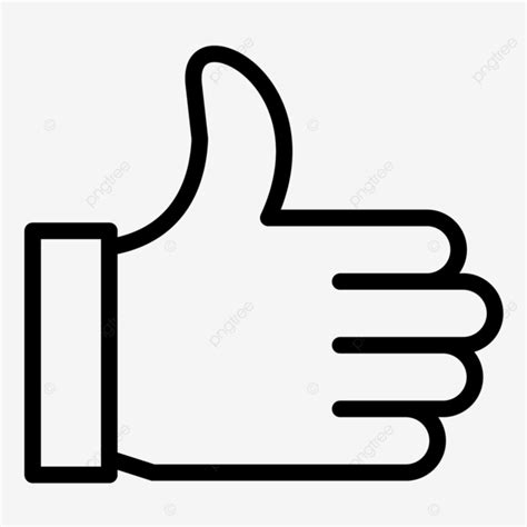 Like Vector Icon Design Illustration Like Thumbs Up Like Button Png