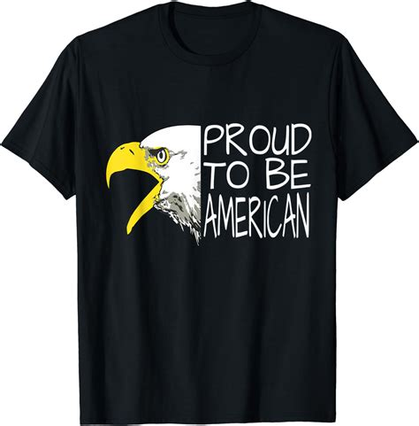 Proud To Be American Bald Eagle T Shirt Clothing Shoes And Jewelry