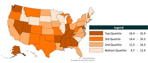 Divorce Rate In The Us Geographic Variation 2020