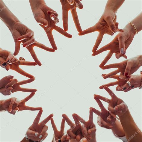 Hands Forming A Circle Stock Photo By ©photolife 105713392