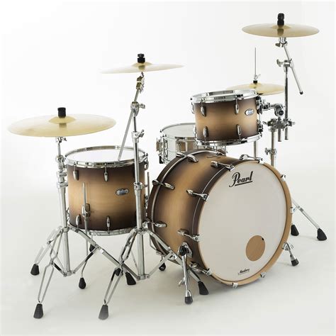 Pearl Masters Maple Complete 24 Satin Natural Burst Drum Kit