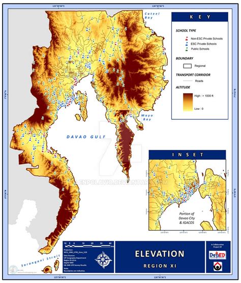 Elevation Map Of Davao Region By Enpclavio On Deviantart