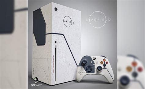 Xbox Series X S y un concepto de consola edición especial de Starfield