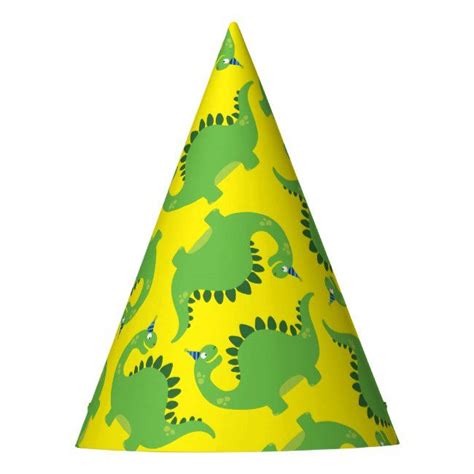 Dinosaur Cute 1st Birthday Party Hats In 2020 1st