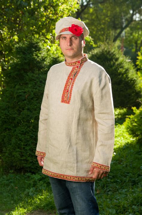 Original Russian Kosovorotka Russian Traditional Slavic Linen Etsy