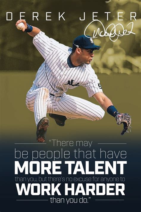 Derek Jeter Print With Inspirational Quote Etsy